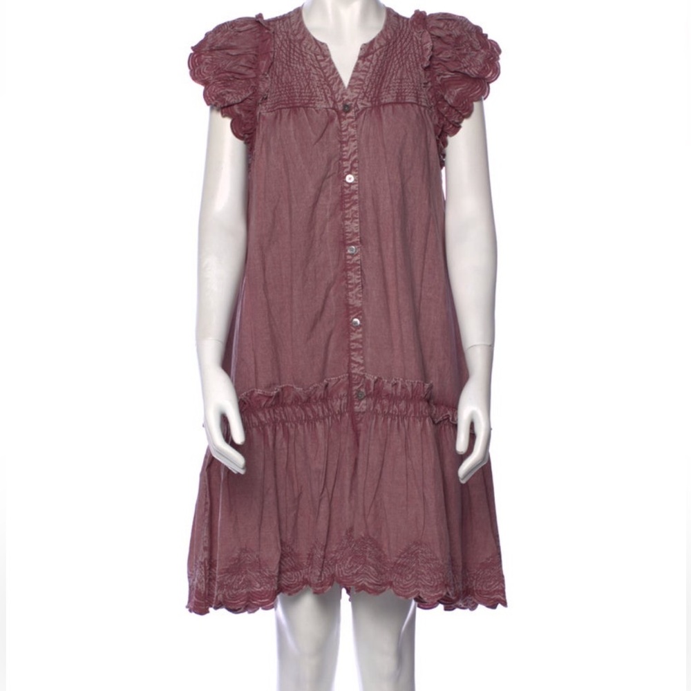EUC Sea New York Heart Embroidered Tent Dress Large